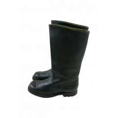 Men classical black leather boots