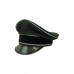 Men Black Polyster Cap