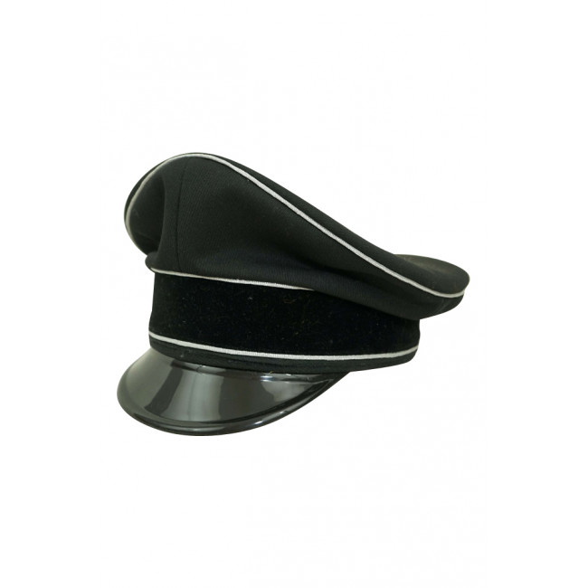 Men Black Polyster Cap